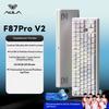 Aula F87 Pro V2 Custom Mechanical Keyboard Wireless Triple Mode Bluetooth Silent Rgb Backlit Gaming For Pc Computer Esports