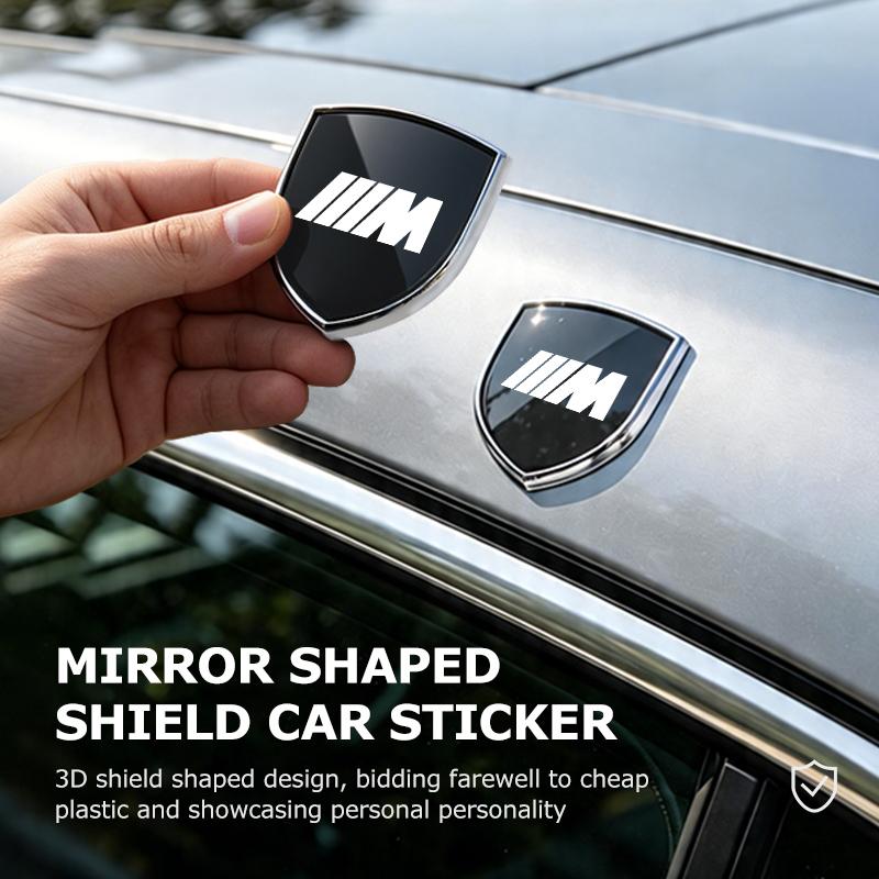 qznrv2 Car Body Logo Decoration Sticker 3D Stereo Alloy Modification For BMW Performance M E87 E30 E46 E28 F35 G20 E93 F20 X3 X