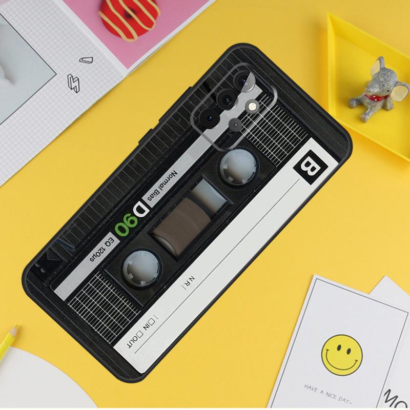 Cassette Mix Tape Cover For Samsung Galaxy A34 A35 A14 A15 A25 A53 A33 A13 A52 A32 A12 A51 A71 A54 A55 Case
