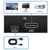 Аудиоэкстрактор HDMI ARC 192 кГц, Конвертер HDMI ARC в Оптический, Выход ARC в Оптический/Toslink+3.5мм AUX, Конвертер аудио ARC в RCA для ТВ-усилителя