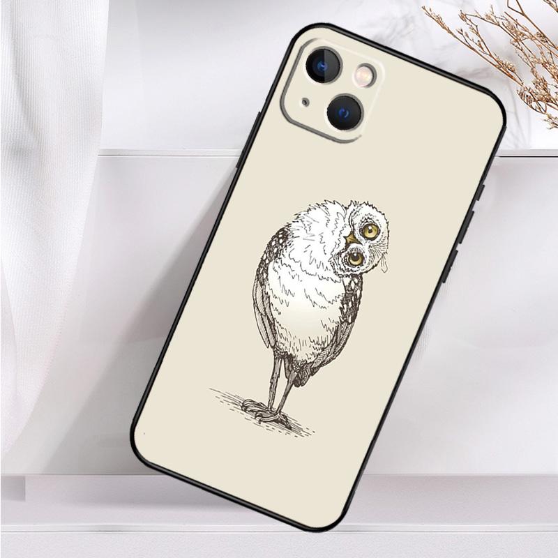 Cute Owl Cartoon Case For iPhone 14 13 12 11 16 15 Pro Max Mini Cover X XR XS 8 7 14 16 15 Plus Accessories