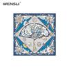 WENSLI 'Четыре сезона' 100% шелк тутового дерева большой квадратный платок и шаль