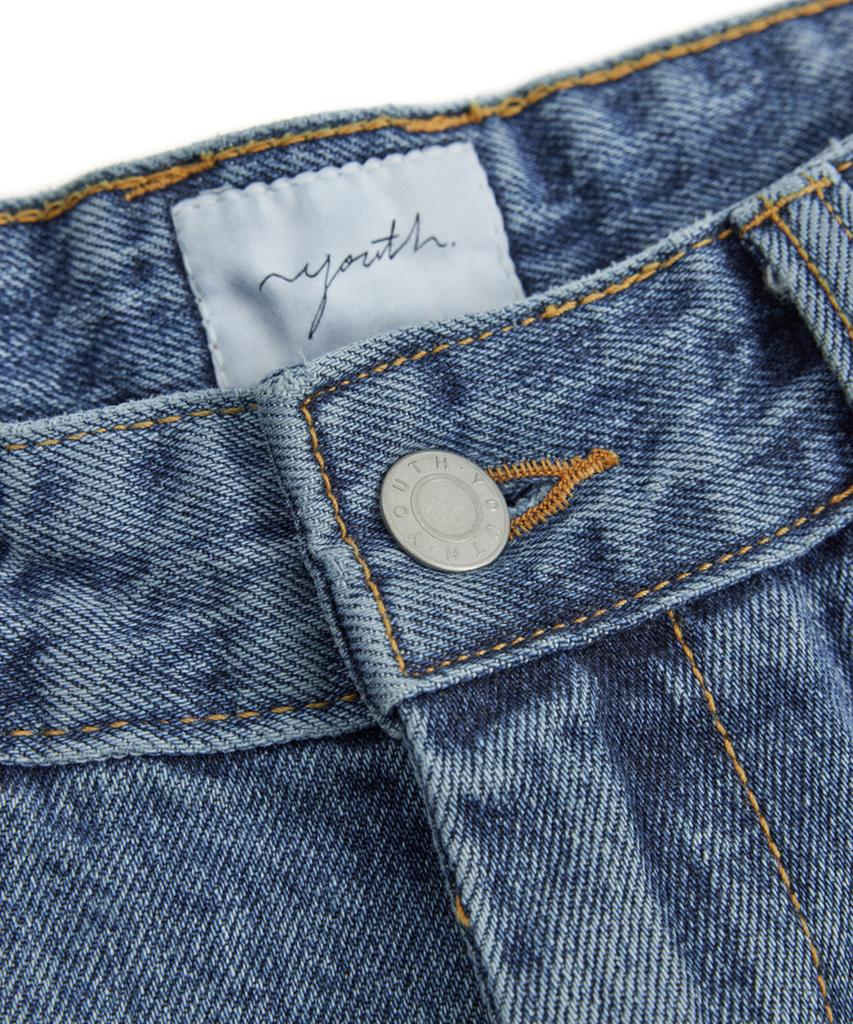 YOUTH Wide Denim Pants (W) - Medium Blue