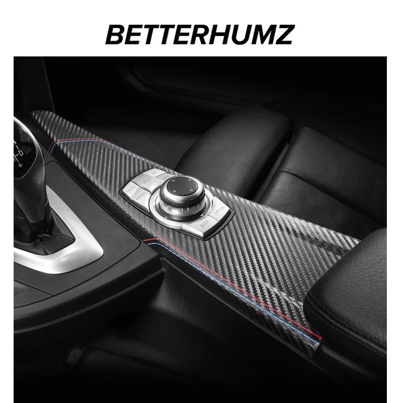 Для BMW F30 F32 F34 Из Алькантары Панель Декоративная Кнопки Мультимедиа Центральной Консоли Салона Автомобиля Наклейки Аксессуары