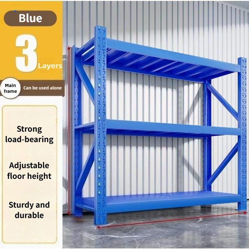 Thickening Storage Shelves Warehouse Heavy-duty Floor Display Rack Household Supermarket Multi-function Iron Shelf