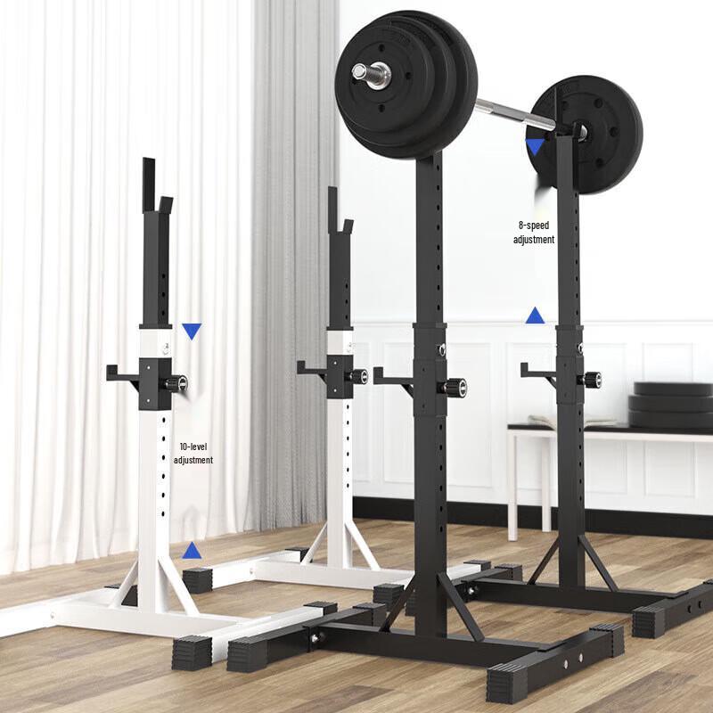 Integrated Squat Rack with Weight Bench