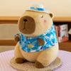 Summer style capybara kapibara doll doll doll plush toy throw pillow birthday gift rag doll girl