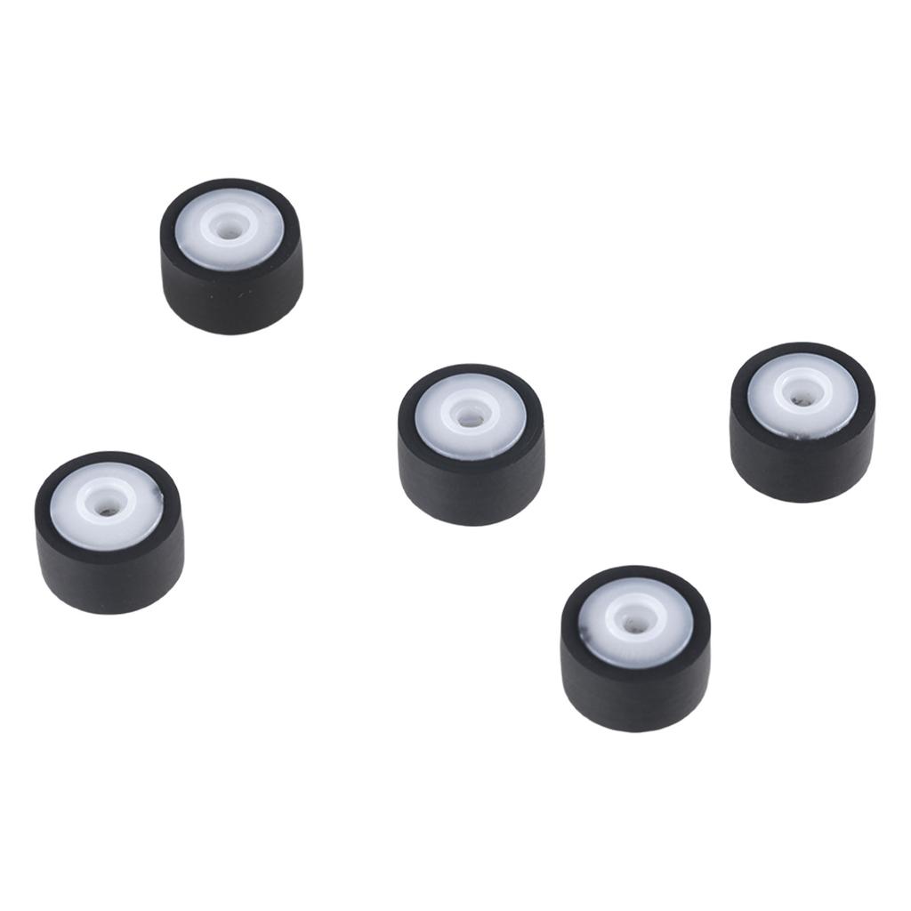 5PCS Cassette Tape Recorder Pinch Roller Wheels Rubber Pressure Recorder Belt Pulley Set Replacement