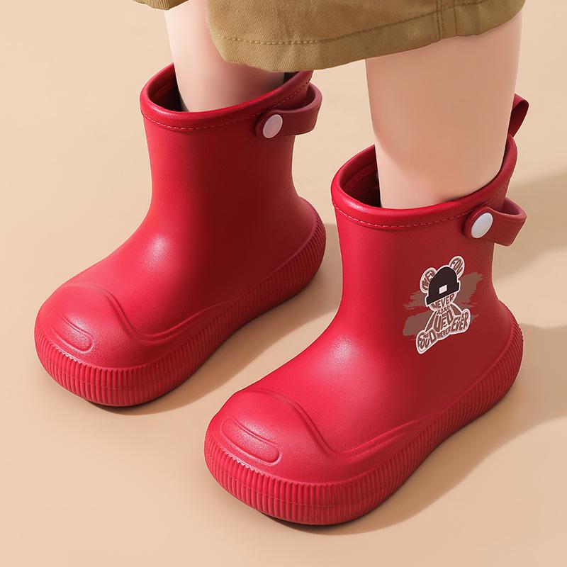 Детские водонепроницаемые резиновые сапоги - Нескользящие, Высокие, для школы