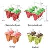 4/6 Grids Ice Cream Mold With Cover Shape Mold DIY Homemade Ice Popsicle Mould Frozen Juice Milk Kitchen Ice Cream Make Tools
