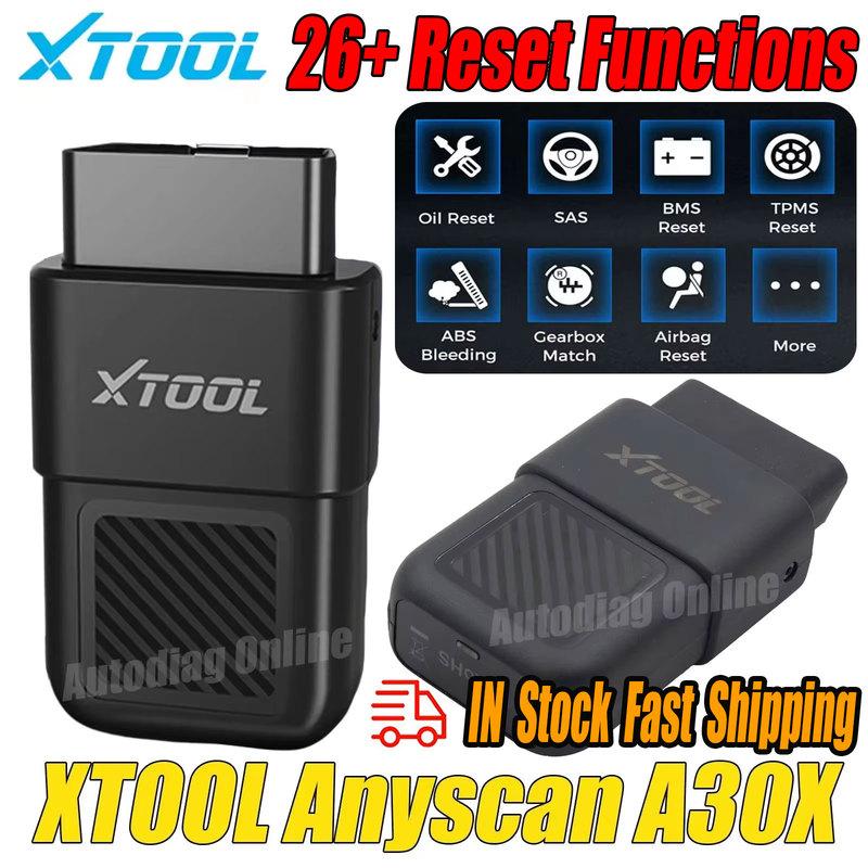 XTOOL A30X Automatic Scanner Car Diagnostic Tool Auto Bluetooth Scanner 26+ Reset Function OBD2 Code Reader Anyscan A30X Scanner
