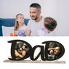 Father's Day Acrylic Photo Frame DIY PaPa Dad Letter Picture Frame Holder Table Sign Desktop Decoration Dad Grandpa Husband Birthday Festival Gift