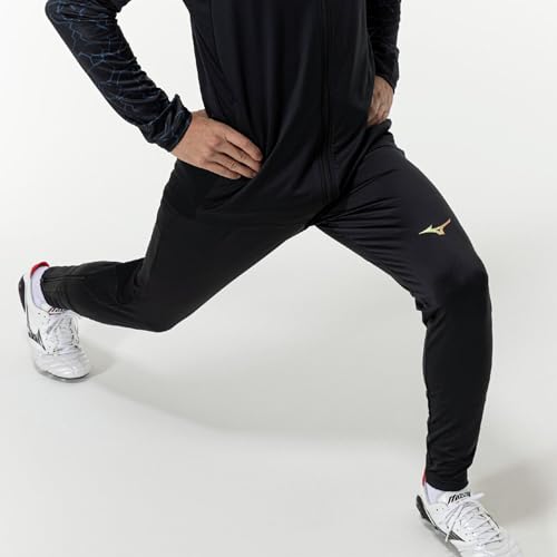 Mizuno Футбольная одежда PRO Тренировочные брюки, Легко двигаться, P2MDC035, Унисекс, Черный, Размер L