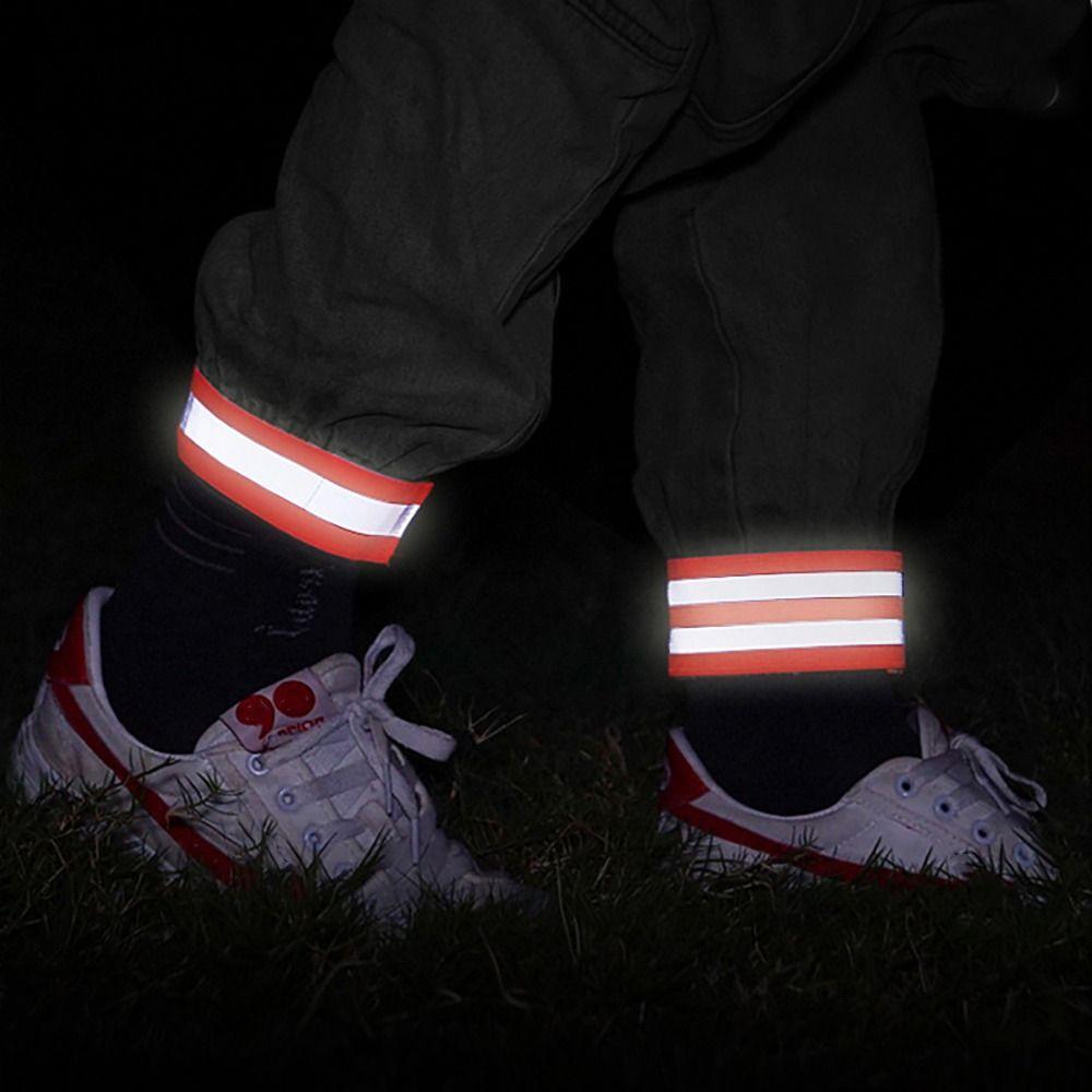 Elastic LED Reflector Armband Glow Warning Armband Cartoon Reflective Band Strap Night Walking