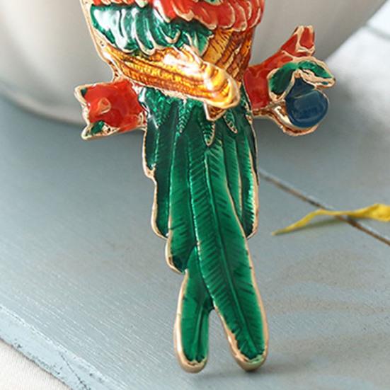 Брелок Подвеска Цветной Стразы Попугай Ара Шарм Брелок с Застежкой-Лобстером Ключи Рюкзаки Сумка Аксессуары