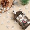 50 шт. Деревянные снежинки Рождественские DIY украшения Декор для дома Комнаты Поделки и реквизит для украшения елки