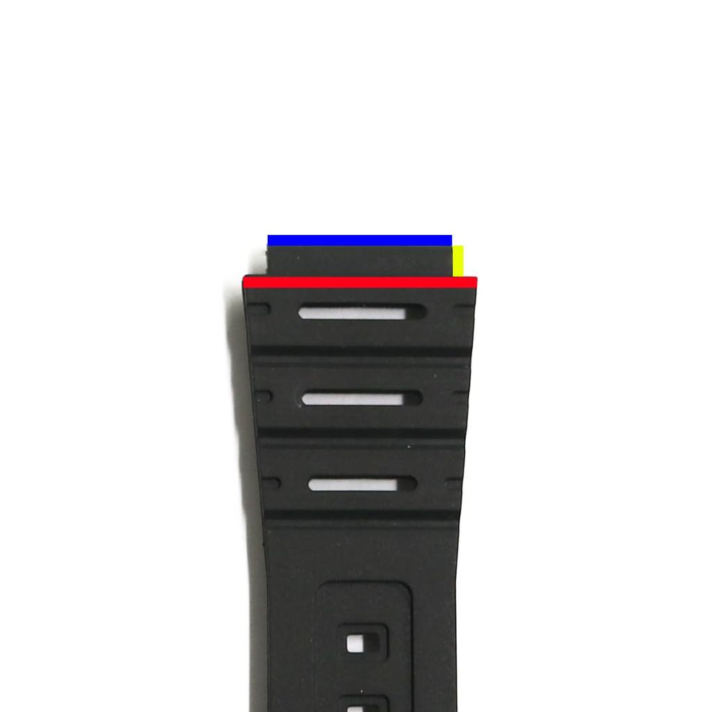 Casio AQS810W S800W SGW 300H 400H AE 1000 1300 1200 и т.д. Совместимый сменный ремень 18 мм резиновый [SOUBI] W-218 ca-023 (черный)