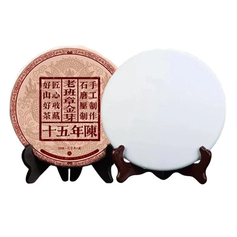 357 г китайский чай пуэр из провинции Юньнань, модель для самостоятельной свадебной вечеринки, антикварная полка, украшение с узором, без упаковки, модель