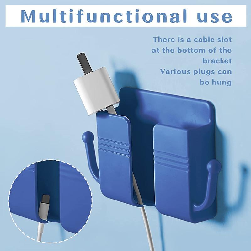 4/2/1 шт. Многофункциональный настенный держатель для телефона с крючками для хранения, домашний органайзер, клейкие кронштейны для пульта дистанционного управления, стойки