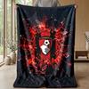 Bournemouth Football Print Flannel Blanket, Soft Warm Lightweight Throw Blanket for Sofa Bed Camping