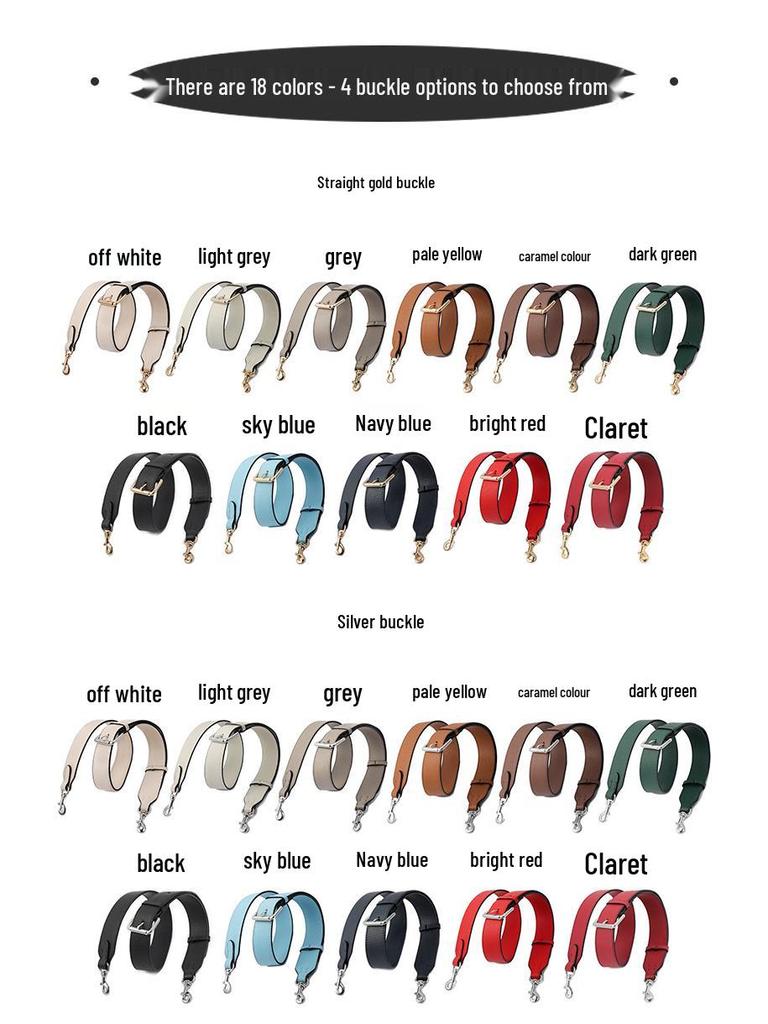 Универсальный широкий плечевой ремень из коровьей кожи с зернистой текстурой личи для сумки Dionysus (модель: MHS-A-9)