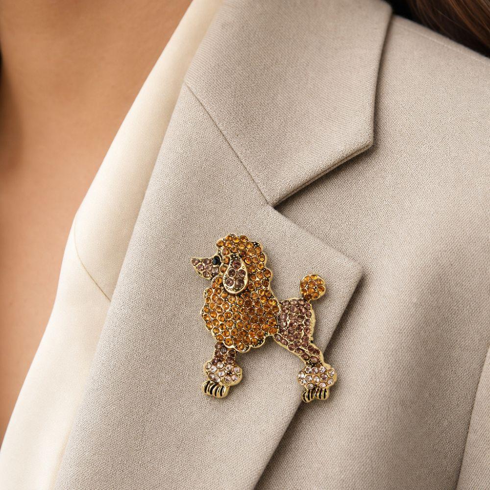 Sparkling Animal Brooch Pins Rhinestone Lapel Pins Fashion Jewellery Pins Prom