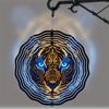 10 Inch Tiger Theme Wind Chime for Garden Patio Elegant Outdoor Decor Hanging Art Gift for Friends Spring Summer Light Up