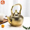 Чайник Bobo Pot из чеканной нержавеющей стали со ситечком - Винтажный сферический дизайн в ближневосточном стиле для ресторана и дома