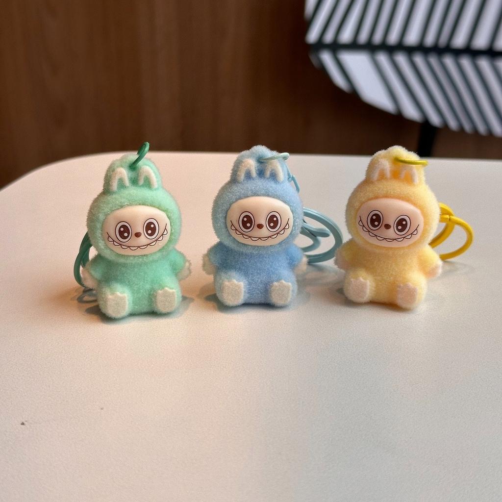 Новая сумка украшение брелки брелоки плюшевый Лабубу брелок подвеска, плюшевая тканевая фигурка украшение для сумки брелки брелоки