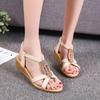 2025 Summer Women's Shoes New Womens Wedge Shoes Non Slip Slip On Beach Shoes Wear Resistant Sandals for Women Hot Sale
