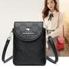 Soft Leather Mobile Phone Bag Women'S Fashion Women'S Shoulder Bag Wind Messenger Bag Women'S Simple And Light