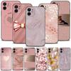 Розовый чехол для телефона с блестящим узором для Apple Iphone 14 13 12 11 Pro Max 13 12 Mini Xs Max Xr X 7 8 Plus 6 6s, силиконовый корпус