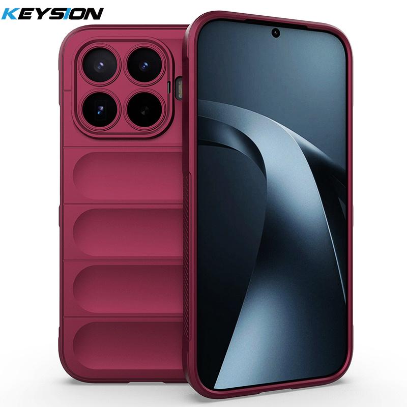 KEYSION Прочный противоударный матовый чехол для телефона Xiaomi 17T Pro 5G Противоскользящая мягкая силиконовая задняя крышка для телефона Xiaomi 17T 5G