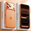 Luxury Plating Frosted Translucent Phone Case For iPhone 17 16 15 14 13 12 Pro Max Air Original Color Glass Lens Protection Matte Bumper Cover