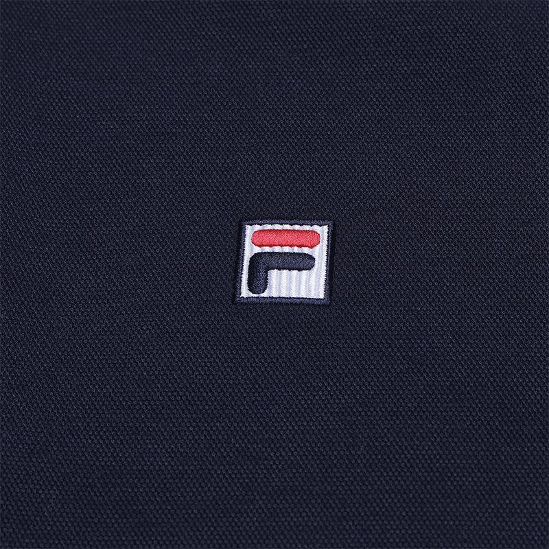 Fila Наследие Простой Модный Классический Ретро Повседневный Удобный Универсальный Платье с вязаным воротником поло и длинным рукавом Женские платья Легендарно-синий F11W618304FNV