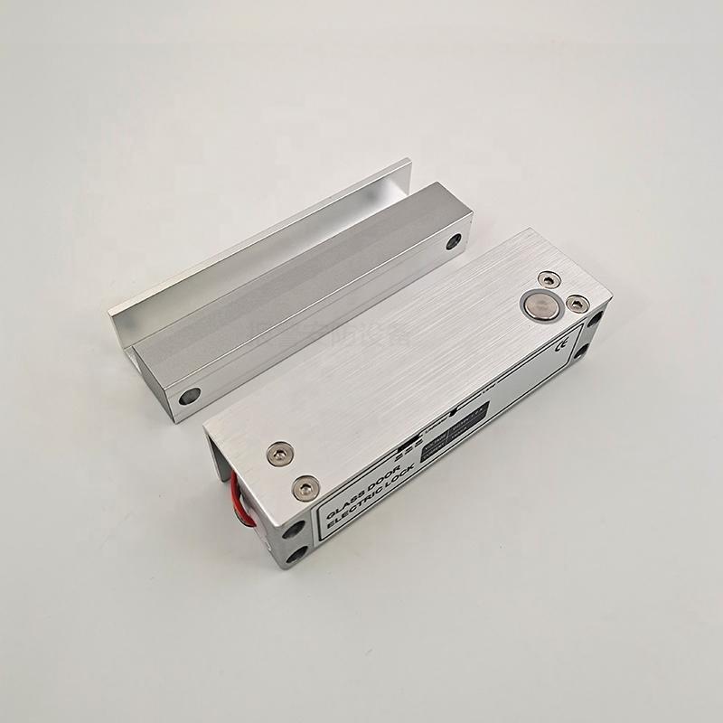 12VDC 400KG/850lbs Commercial Office Frameless Emergency Rimless Tempered Glass Door Locks with Time Delay and signal Feedback