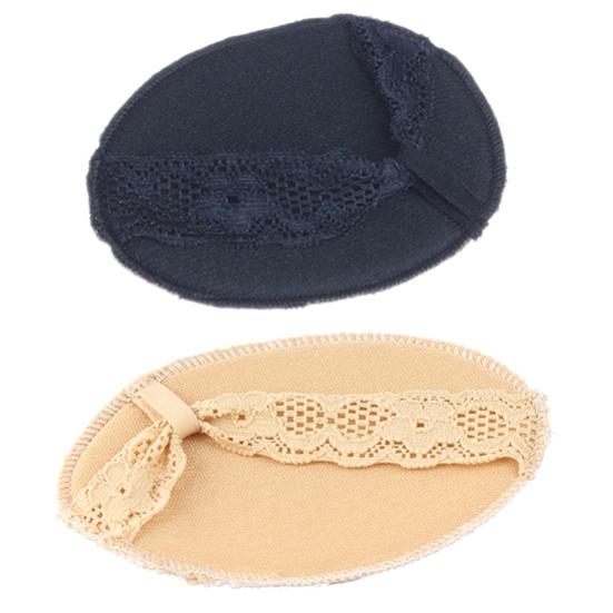 1 пара кружевных невидимых противоскользящих подушечек для обуви на высоком каблуке в передней части стопы на половину ярда