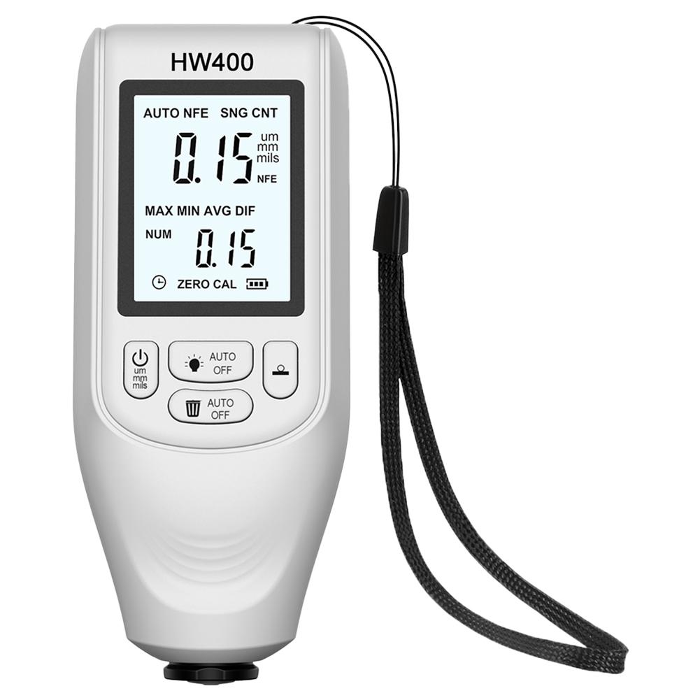 0-2000UM Digital Coating Tester Meter Resolution 1um FE/NFE Paint Measuring Meter Automotive Paint Meter Universal Coating Test