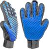 [upgraded 2-in-1 Blue Pet Grooming Glove, Xqday Dog And Cat Hair Remover Mitt With
