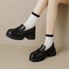 Женская платформа осень новая женская обувь с юбками, маленькие кожаные туфли, туфли на подошве-маффин