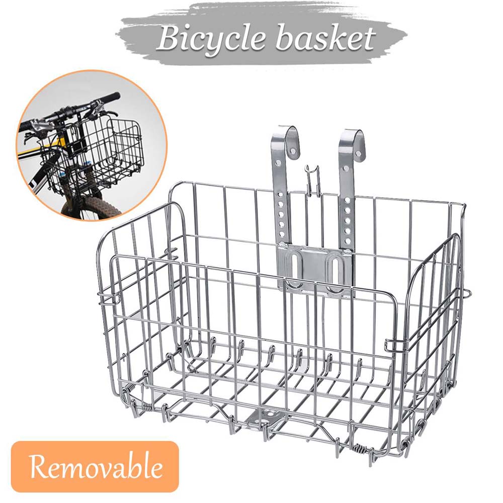 Металлический велосипед Велосипедный складной велосипедный товар Передняя задняя корзина Велосипедные сумки Велосипедная корзина Багажная стойка
