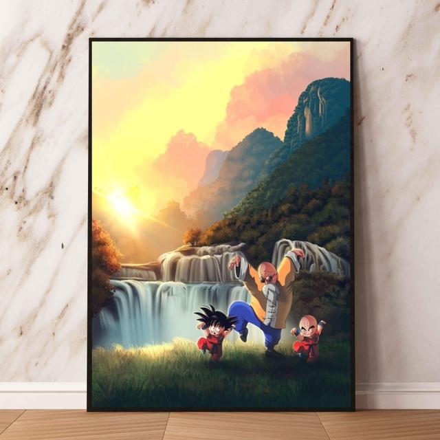 Холст, настенное искусство, Dragon Ball Wukong, украшение для детской спальни, подарок на день рождения, изображение