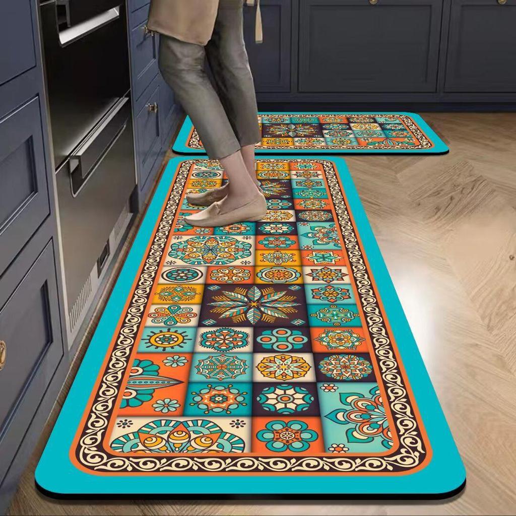 Diatom Mud Kitchen Floor Mats - Oil-Proof, Anti-Fouling, Washable, Cuttable, and Dirt-Resistant