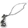 [N0694] - Designer Long Necklace 'Altai' Black Gray