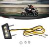 12V Mini Motorcycle LED License Plate Light Motorbike LED Rear Tail Number Light