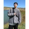 Heavy Twist Sweater for Men In Autumn and Winter Thick Trendy Loose Knitted Sweater Korean Style Trendy Ins Retro Round Neck Sweater