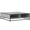 VidaXL Coffee Table Sonoma Grey 100x100x30cm Engineered Wood and Metal, Side Table, Living Room Table, End Table, 848777
