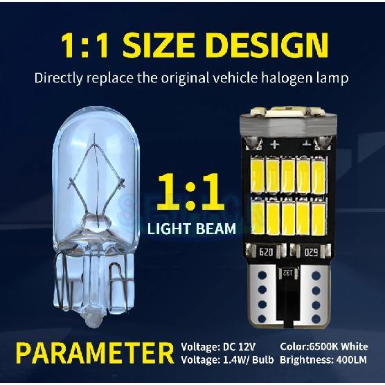 SEWICK 100 шт. Светодиодные лампы T10 W5W 26 SMD чипов 4014 194 501 Canbus Белый Сигнальный Фонарь Салон Автомобиля Купольный Для Чтения Габаритный Свет 12 В