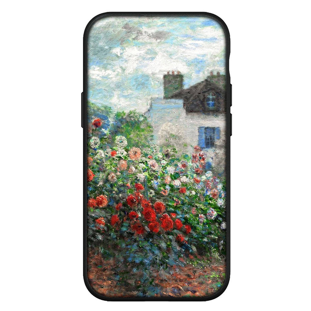 Чехол для iPhone 17 16 15 Xiaomi Poco Redmi Note 14 13 12 11 Pro Max Samsung Galaxy S25 S24 OPPO Huawei Клод Моне Водяные лилии Кот Узор Чехол для телефона