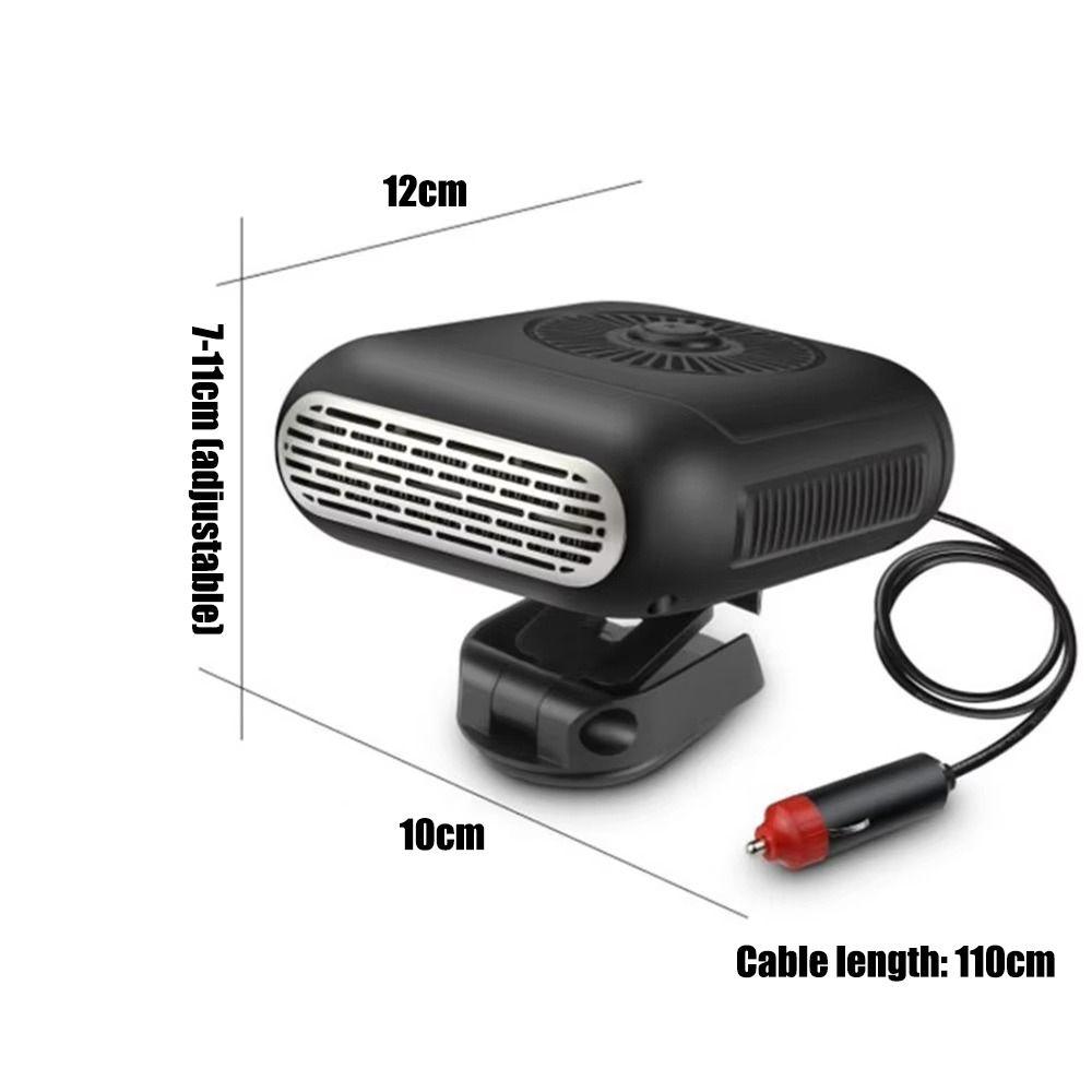 Electric Car Warm Fan 360 Degree Adjustable Windshield Demister Portable Car Heater Car Tools